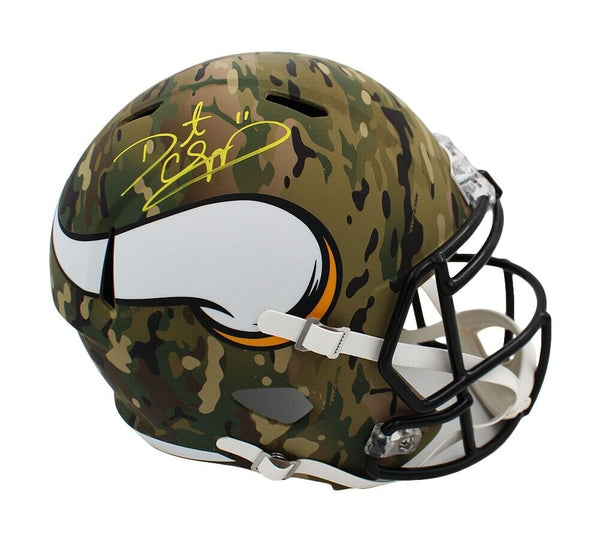 Daunte Culpepper Signed Minnesota Vikings Speed Full Size Camo Helmet