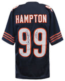 Dan Hampton Signed Navy Custom Football Jersey w/HOF 2002 - (JSA COA)