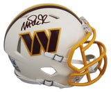 Commanders Magic Johnson Authentic Signed Retro Speed Mini Helmet BAS Witnessed