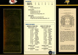 Len Dawson Autographed Kansas City Chiefs 22kt Gold Ticket Stat Card JSA 55995
