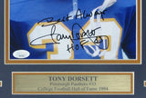 Tony Dorsett Pittsburgh Panthers Signed/Auto 8x10 Photo Framed JSA 163320