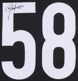 Lawrence Taylor Signed "Any Given Sunday" Luther Lavay 31x35 Framed Shark Jersey