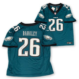 Saquon Barkley Autographed Eagles Super Bowl 59 Champs Nike Jersey Beckett C