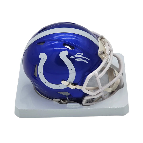 Jonathan Taylor Signed Indianapolis Colts Flash Mini Helmet Beckett Witnessed