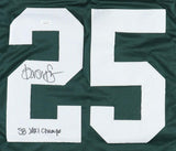 Dorsey Levens Signed Green Bay Packers Jersey Inscribed "SB XXXI Champs" (JSA)