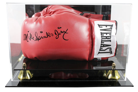 Michael Spinks Authentic Signed Left Hand Red Everlast Glove W/ Case BAS Witness
