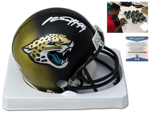 Jaguars Myles Jack Autographed SIGNED Mini-Helmet - Beckett Authentic