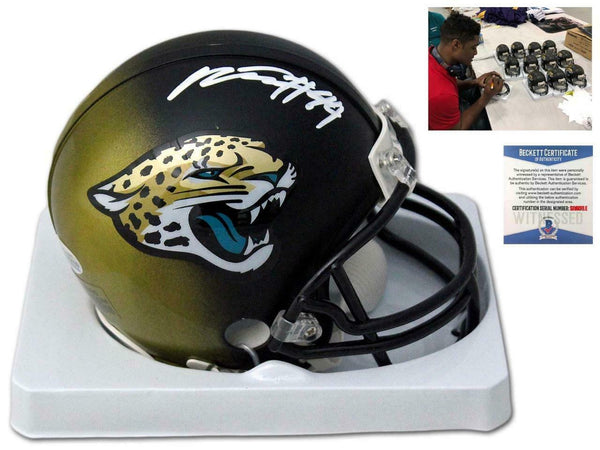 Jaguars Myles Jack Autographed SIGNED Mini-Helmet - Beckett Authentic