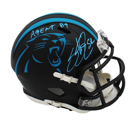Steve Smith Sr. Signed Carolina Panthers Speed Eclipse NFL Mini Helmet -Agent 89