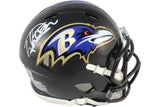 Derrick Henry Autographed/Signed Baltimore Ravens Mini Helmet Beckett 52733