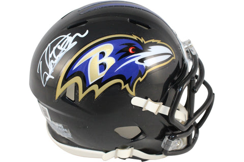 Derrick Henry Autographed/Signed Baltimore Ravens Mini Helmet Beckett 52733