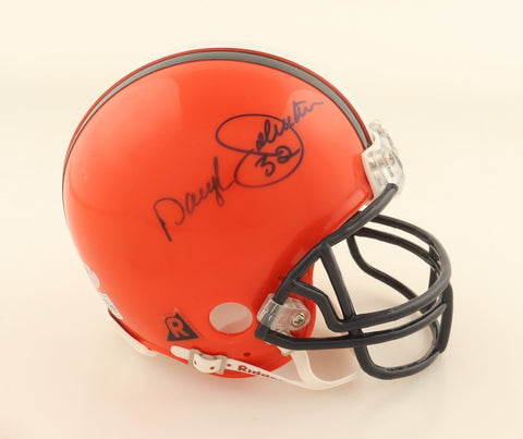 Daryl "Moose" Johnston Signed Syracuse Orange Mini Helmet (PSA COA) Cowboys TE