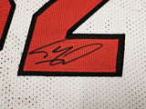 MIAMI HEAT SHAQUILLE SHAQ O'NEAL AUTOGRAPHED WHITE JERSEY BECKETT WITNESS 215720