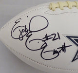 Ezekiel Elliott Autographed Signed Dallas Cowboys White Logo Football Beckett