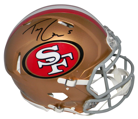 TREY LANCE SIGNED SAN FRANCISCO 49ERS FULL SIZE AUTHENTIC SPEED HELMET BECKETT