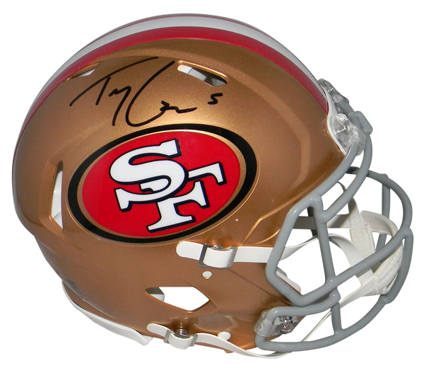TREY LANCE SIGNED SAN FRANCISCO 49ERS FULL SIZE AUTHENTIC SPEED HELMET BECKETT