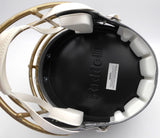 Alvin Kamara Autographed Flash Gold Full Size Helmet Saints Beckett 1W403114