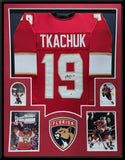 FRAMED FLORIDA PANTHERS MATTHEW TKACHUK AUTOGRAPHED SIGNED JERSEY JSA HOLO