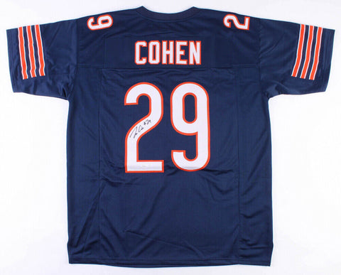 Tarik Cohen Signed Chicago Bears Blue Jersey / 4th Rd 2017 Draft Pick (JSA COA)