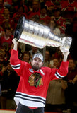 Patrick Sharp Signed Blackhawks Jersey (Beckett COA) Chicago 3xStanley Cup Champ