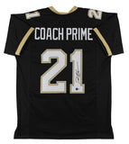 Deion Sanders Signed Colorado Buffaloes Coach Prime Jersey (Beckett) NFL HOF DB