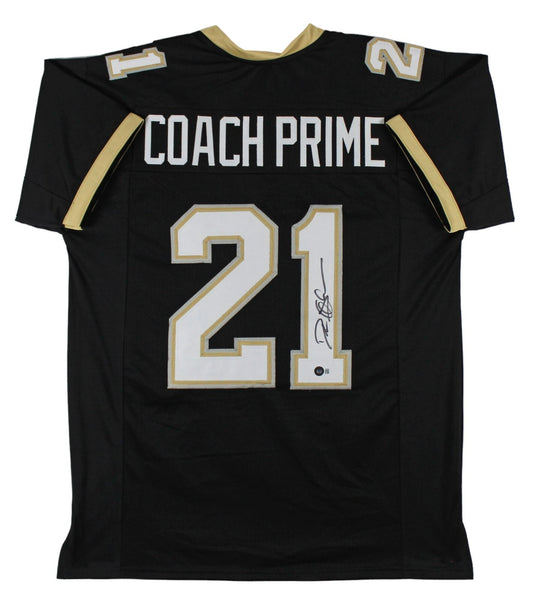Deion Sanders Signed Colorado Buffaloes Coach Prime Jersey (Beckett) NFL HOF DB