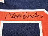 TEAM USA CLYDE DREXLER AUTOGRAPHED SIGNED BLUE JERSEY JSA STOCK #215755