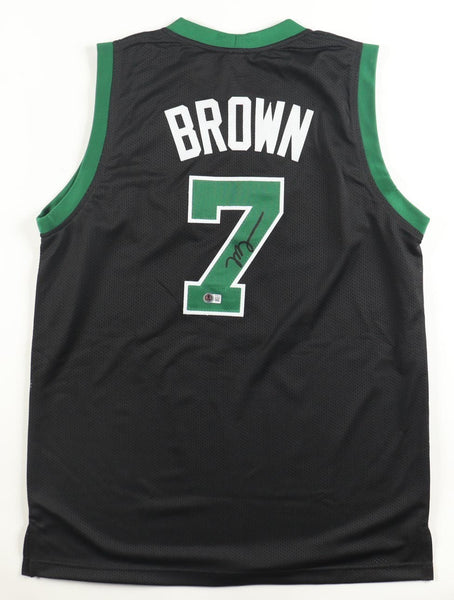 Jaylen Brown Signed Boston Celtics Jersey (Beckett) 2024 NBA Champs & Finals MVP