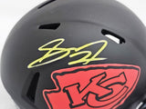 SKYY MOORE AUTOGRAPHED CHIEFS ECLIPSE BLACK MINI HELMET BECKETT 220531
