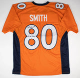 Rod Smith "2x SB Champs" Signed Denver Broncos Custom Orange Jersey (JSA COA)