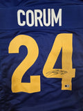 BLAKE CORUM SIGNED PRO STYLE CUSTOM XL JERSEY BECKETT QR