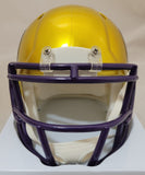 AARON JONES SIGNED MINNESOTA VIKINGS FLASH SPEED MINI HELMET BECKETT QR