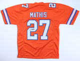 Damarri Mathis Signed Broncos Home Jersey (JSA COA) Denver 4th Round Pick 2022