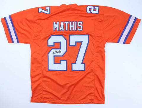 Damarri Mathis Signed Broncos Home Jersey (JSA COA) Denver 4th Round Pick 2022