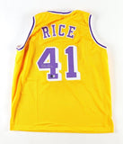 Glen Rice Signed Los Angeles Lakers Yellow Jersey (Beckett) 2000 NBA Champs