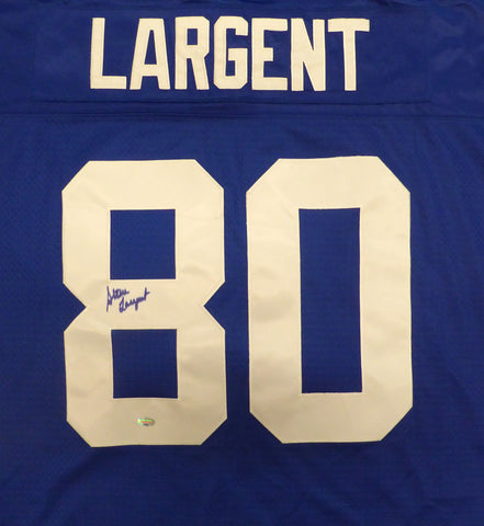 Seattle Seahawks Steve Largent Autographed Blue Reebok Jersey MCS Holo #88497