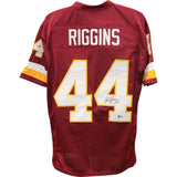 John Riggins Autographed/Signed Pro Style XL Maroon Jersey Beckett Witness 49711