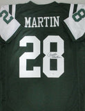 NY Jets CURTIS MARTIN Signed Custom Replica Green Jersey AUTO - HOF 2012 - PSA