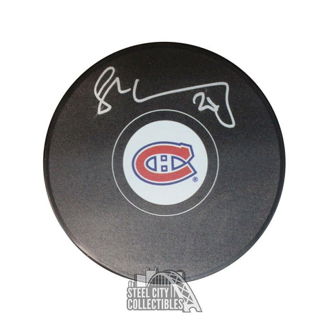 Juraj Slafkovsky Autographed Montreal Hockey Puck - Fanatics