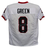 AJ Green Autographed/Signed College Style White XL Jersey Beckett 39317