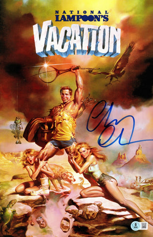 CHEVY CHASE AUTOGRAPHED VACATION 11X17 MOVIE POSTER GRISWOLD BECKETT 236575