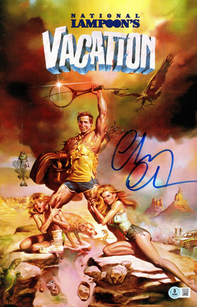 CHEVY CHASE AUTOGRAPHED VACATION 11X17 MOVIE POSTER GRISWOLD BECKETT 236575