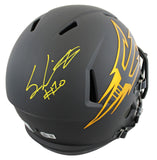 Arizona State Sam Leavitt Signed Black Full Size Speed Rep Helmet BAS Witnessed