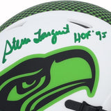 Signed Steve Largent Seahawks Mini Helmet