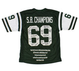 1969 NY Jets Alumni Signed Custom S.B. Champions Green NFL Jersey-Joe Namath