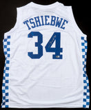 Oscar Tshiebwe Signed Kentucky Wildcats Jersey (Beckett) Indiana Pacers Big Man