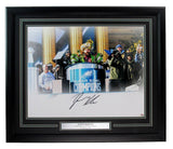 Jason Kelce Signed/Autographed 16x20 Podium Photo Eagles Framed PSA/DNA 189785