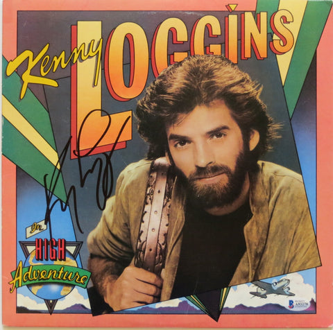 Kenny Loggins Signed High Adventure Album Cover W/ Vinyl Beckett Authenticated