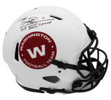 Joe Theismann Signed Washington Commanders Authentic Lunar NFL Helmet with Insc.