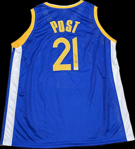 Quinten Post Signed Jersey PSA Golden State Warriors Autographed